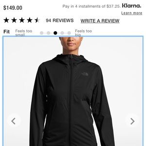 Women’s North Face Rain Jacket